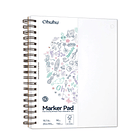 OHUHU BLOCK PARA MARCADORES CON ANILLADO EN ESPIRAL (25.4 X 19.3CM 60 HOJAS 150G) 2