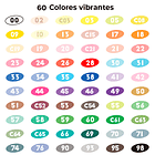 ARRTX MARCADORES DE ACRÍLICO 60 COLORES PUNTA PINCEL 4