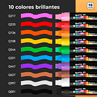 ARRTX 10 MARCADORES ACRÍLICOS JUMBO DE 15 MM 4