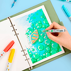 ARRTX MARCADORES ACRÍLICOS DE 36 COLORES (PUNTA PINCEL) 7