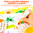 OHUHU STAMPER MARCADORES LAVABLES PARA NIÑOS 12 COLORES A BASE DE AGUA SELLO DE DOBLE PUNTA 4