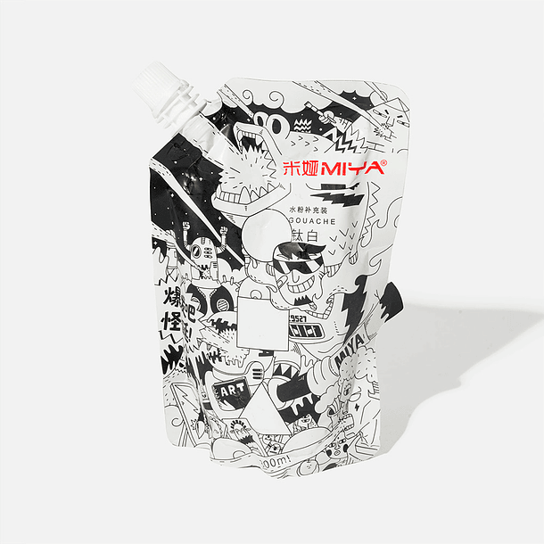 MIYA BOLSA DE TEMPERA GOUACHE BLANCO TITANIUM 300 ML 