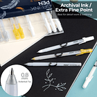 OHUHU GOLD SILVER WHITE GEL PENS 12 PACK 2