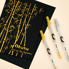 OHUHU GOLD SILVER WHITE GEL PENS 12 PACK 7