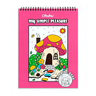 OHUHU LIBRO PARA COLOREAR DOBLE CARA MY SIMPLE PLEASURE 1