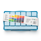 HIMI SET GOUACHE 36 COLORES / 12GR + INCLUYE 3 PINCELES ESTUCHE AZUL 4