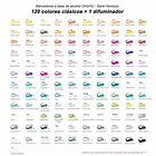 OHUHU 120 MARCADORES DE ALCOHOL + 1 BLENDER PINCEL FINA 2