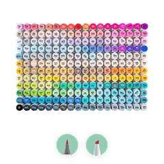 OHUHU 200 MARCADORES DE ALCOHOL + 1 BLENDER FINA Y BISELADA