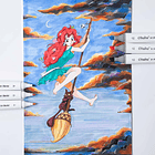 OHUHU 60 MARCADORES DE ALCOHOL + 1 BLENDER FINA BISELADA DELGADO (ILUSTRACION) 7