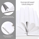 OHUHU BLOCK MIX MEDIA PAD PARA TÉCNICAS SECAS & HÚMEDAS (25 X 19 CM, 62 H) 2