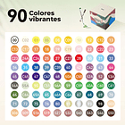 ARRTX MARCADORES DE ACRÍLICO 90 COLORES (PUNTA PINCEL) 3