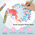 ARRTX MARCADORES ACRÍLICOS DE 72 COLORES (PUNTA REDONDA) 6