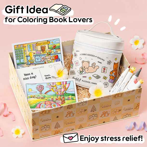 MARCADORES OHUHU 48 COLORES HONOLULU B (PINCEL Y PUNTA FINA) X BOBBIE GOODS 2