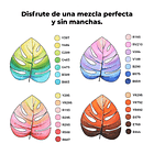 OHUHU 160 MARCADORES DE ALCOHOL + 1 BLENDER FINA Y BISELADA  6