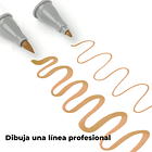 OHUHU 36 MARCADORES BASE ALCOHOL TONOS PIEL PINCEL & FINA 2