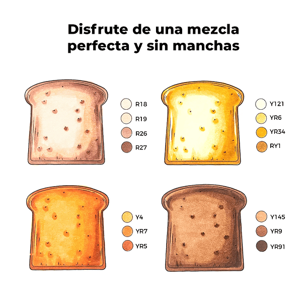 OHUHU 36 MARCADORES BASE ALCOHOL TONOS PIEL PINCEL & FINA 6