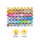 OHUHU 48 MARCADORES DE ALCOHOL TONOS MEDIOS + 1 BLENDER PINCEL Y BISELADA 1