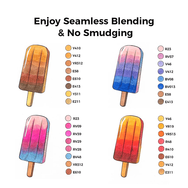 OHUHU 48 MARCADORES DE ALCOHOL TONOS MEDIOS + 1 BLENDER PINCEL Y BISELADA 4