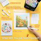 OHUHU 48 MARCADORES DE ALCOHOL TONOS MEDIOS + 1 BLENDER PINCEL Y BISELADA 7