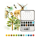 GRABIE CLUB BOX CAJA PARA COLOREAR CON ACUARELA DE TEMÁTICA BOSQUE  2