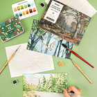 GRABIE CLUB BOX CAJA PARA COLOREAR CON ACUARELA DE TEMÁTICA BOSQUE  4