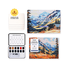 GRABIE CLUB BOX CAJA PARA COLOREAR CON ACUARELA DE TEMÁTICA PAISAJES  1