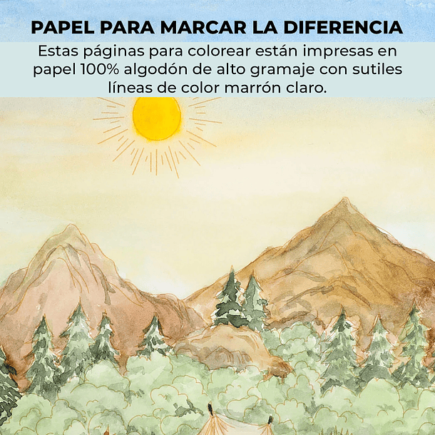 GRABIE CLUB BOX CAJA PARA COLOREAR CON ACUARELA DE TEMÁTICA PAISAJES  8