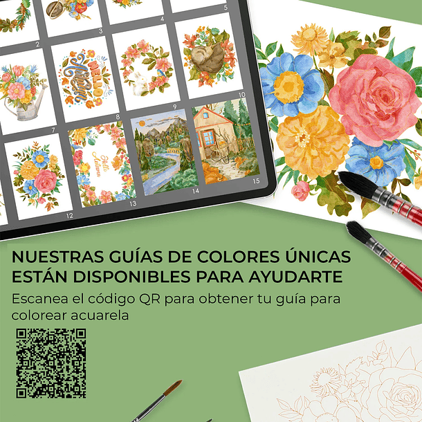 GRABIE CLUB BOX CAJA PARA COLOREAR CON ACUARELA DE TEMÁTICA OTOÑO  4