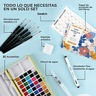 SET DE ACUARELAS PREMIUM TODO EN UNO DE 50 COLORES  5