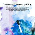 SET DE ACUARELA DE BOLSILLO DE 12 COLORES CON PINCEL COLORES DEL OCÉANO  8