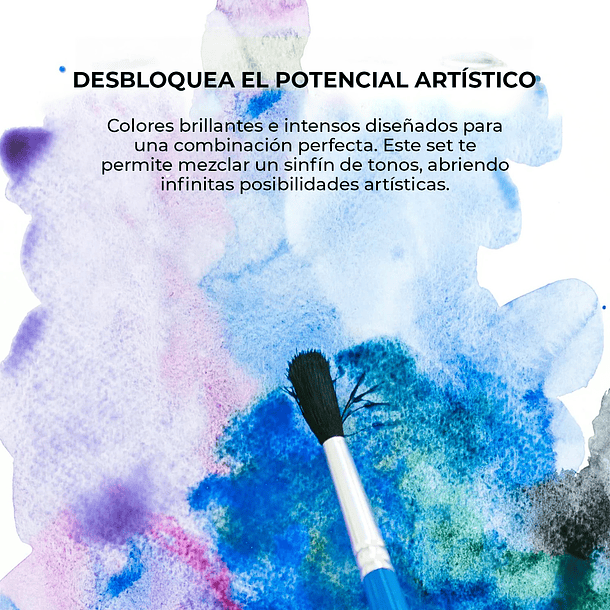 SET DE ACUARELA DE BOLSILLO DE 12 COLORES CON PINCEL COLORES DEL OCÉANO  8