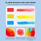 SET DE ACUARELA PLEGABLE DE 56 COLORES CON PINCEL  9