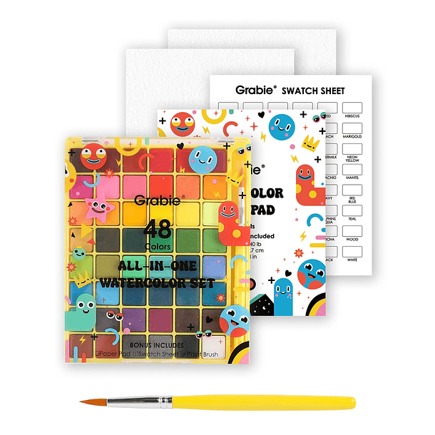 SET DE ACUARELAS TODO EN UNO DE 48 COLORES  1