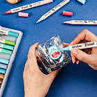 JUEGO DE 36 MARCADORES ACRÍLICOS CON PUNTA PINCEL DOBLE TONO (72 COLORES)  9