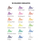 JUEGO DE 18 LÁPICES DE TINTA DE GEL CON GLITTER  3