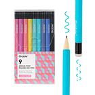 JUEGO DE 9 LÁPICES GEL BORRABLES TONOS CLÁSICOS  1