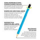 JUEGO DE 9 LÁPICES GEL BORRABLES LAVENDER DREAMS  2