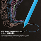 JUEGO DE 12 BOLÍGRAFOS RETRÁCTILES DE GEL ACRÍLICO COLORFLOW  4
