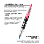 JUEGO DE 10 DESTACADORES DUOMARK (20 COLORES)  2