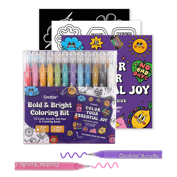 KIT PARA COLOREAR BOLD & BRIGHT COLORES ESENCIALES  1