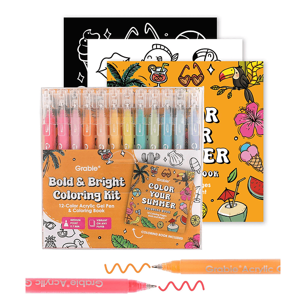 KIT PARA COLOREAR BOLD & BRIGHT COLORES DE VERANO  1