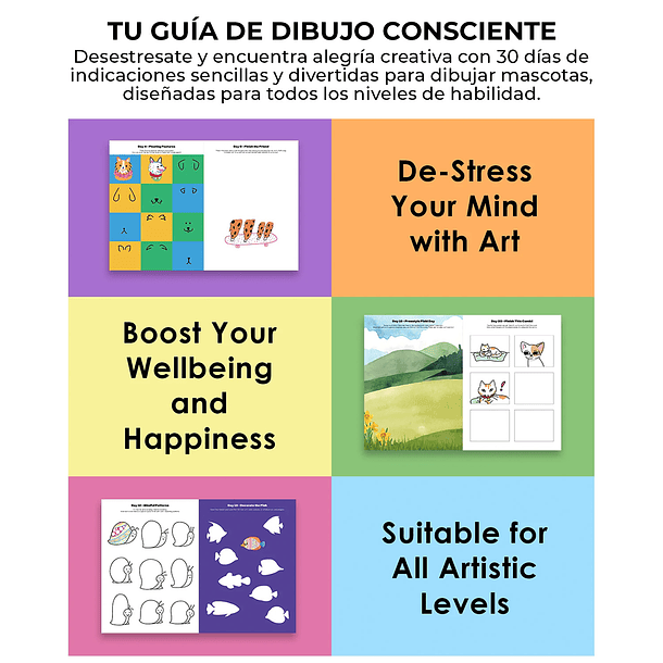LIBRO CREATIVO QUÉ DIBUJAR CUANDO CREES QUE NO PUEDES MASCOTAS  7