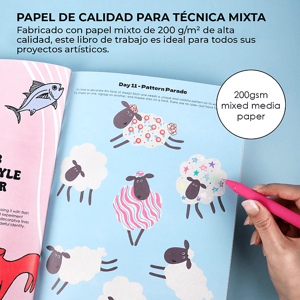 LIBRO CREATIVO QUÉ DIBUJAR CUANDO CREES QUE NO PUEDES MASCOTAS  11