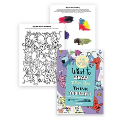 LIBRO CREATIVO QUÉ DIBUJAR CUANDO CREES QUE NO PUEDES MASCOTAS 