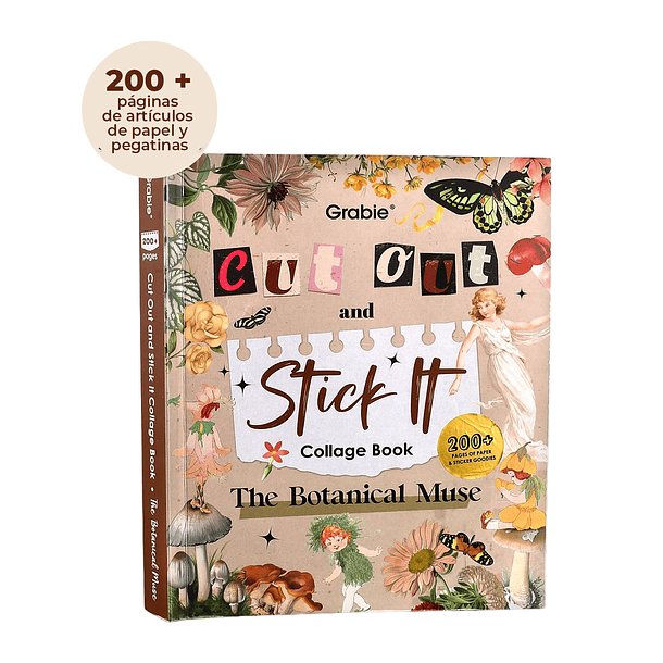 LIBRO DE ACTIVIDADES DE COLLAGE LA MUSA BOTÁNICA DE MÁS DE 200 PÁGINAS  1