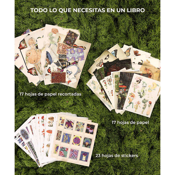 LIBRO DE ACTIVIDADES DE COLLAGE LA MUSA BOTÁNICA DE MÁS DE 200 PÁGINAS  4