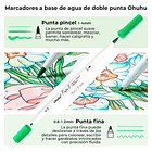 PUPE PAPER FRIENDLY 40 MARCADORES BASE DE AGUA + LIBRO PARA COLOREAR OHUHU 2