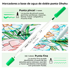 PUPE B PAPER FRIENDLY 40 MARCADORES BASE DE AGUA + LIBRO PARA COLOREAR OHUHU