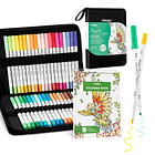 PUPE PAPER FRIENDLY 40 MARCADORES BASE DE AGUA + LIBRO PARA COLOREAR OHUHU 1