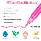 OHUHU MARCADORES GLITTER METÁLICOS CON PURPURINA 3